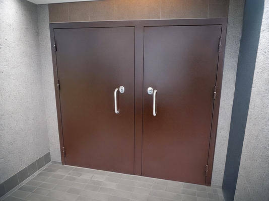 Двустворчатая стальная дверь Двустворчатая стальная дверь