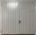 Ворота из цельногнутого стального листа